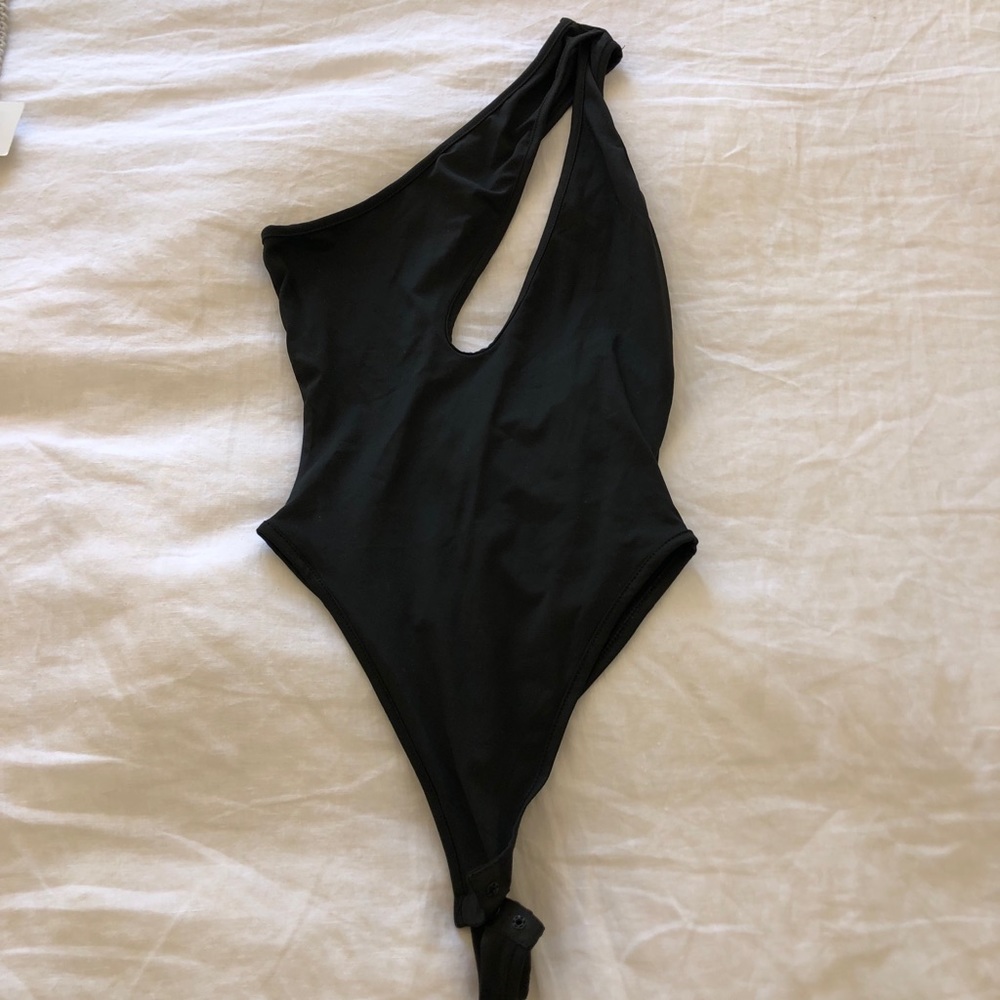 Cut Out Black Bodysuit